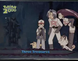 Three Treasures #52 Silver Foil - Topps Pokemon 2000 Movie Blue Logo NM - Image 1