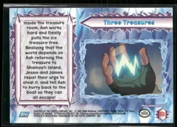 Three Treasures #52 Silver Foil - Topps Pokemon 2000 Movie Blue Logo NM - Image 2