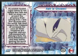 Ash is Chosen! #46 Silver Foil - Topps Pokemon 2000 Movie Blue Logo NM - Image 2