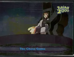 The Chess Game #15 Silver Foil - Topps Pokemon 2000 Movie Blue Logo NM - Image 1