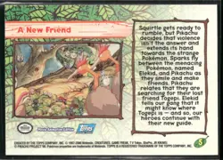 A New Friend #5 Silver Foil - Topps Pokemon 2000 Movie Blue Logo NM - Image 2