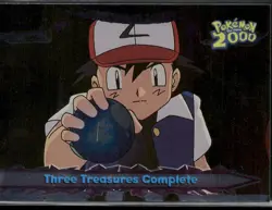 Three Treasures Complete #60 Silver Foil - Topps Pokemon 2000 Movie Blue Logo NM - Image 1