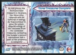 Three Treasures Complete #60 Silver Foil - Topps Pokemon 2000 Movie Blue Logo NM - Image 2