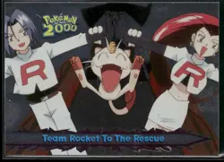 Team Rocket To The Rescue #50 Silver Foil Topps Pokemon 2000 Movie Blue Logo NM - Image 1