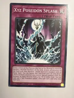 Xyz Poseidon Splash - ROTA-EN069 - Yugioh! - 1st Edition Rage Of The Abyss NM - Image 1