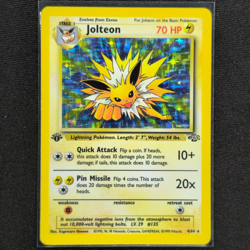 Jolteon - 4/64 - Holo Rare - 1st Edition - Jungle Set - Pokemon Card - LP - Image 1