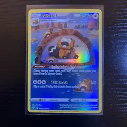 Bibarel GG25 Crown Zenith Galarian Gallery Full Art Card Pokemon TCG - Image 1