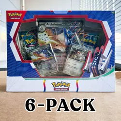 6-PACK Pokemon Reshiram & Archaludon ex Box 48 Packs, Oversize Promo Cards TCG - Image 1