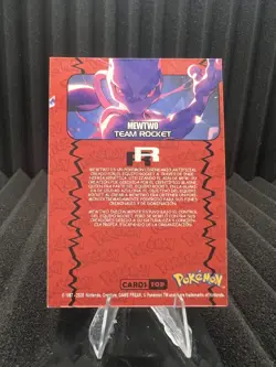 Mewtwo - Gold Holo Box Hit - Cards Top Rocket Set - Pokemon Card NM - Image 2