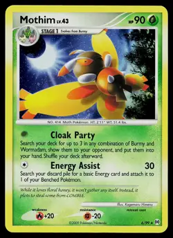 Pokemon Card - Mothim Arceus 6/99 Holo Holo Rare - Image 1