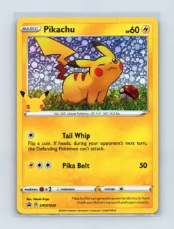 Pikachu SWSH039 Holo Promo Miscellaneous Cards & Products Pokemon Near Mint - Image 1