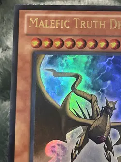 Yugioh Malefic Truth Dragon JUMP-EN048 Ultra Rare Limited Edition NM Ink Hickey - Image 2