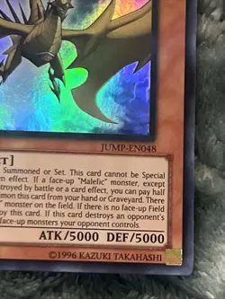Yugioh Malefic Truth Dragon JUMP-EN048 Ultra Rare Limited Edition NM Ink Hickey - Image 4