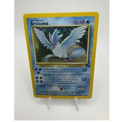 Pokemon Articuno 2/62 Fossil Holo Rare Unlimited Basic 70 HP Card English 1999 - Image 1