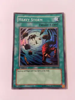 Heavy Storm 1st Edition MRD-142 Super Rare - MP - Og Print Yugioh Metal Raiders - Image 1