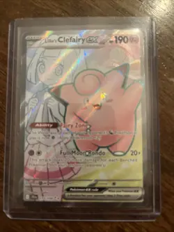 Pokemon TCG Lillie's Clefairy EX Holo Ultra Rare Card 173/159 Journey Together - Image 1