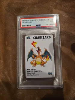 1998 KFC POKEMON CARD GAME #06 CHARIZARD PSA 9 - Image 2