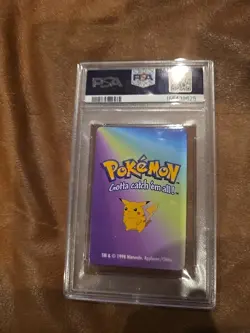 1998 KFC POKEMON CARD GAME #06 CHARIZARD PSA 9 - Image 3