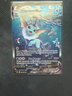 Pokemon Vaporeon VMAX SWSH182 Holo Promo TCG Card NM Near Mint - Image 1