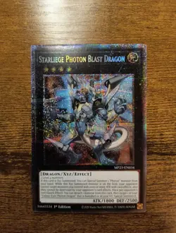 Starliege Photon Blast Dragon MP25-EN034 Starlight Rare 2025 Mega Pack Yugioh - Image 1