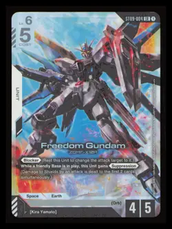 Freedom Gundam Foil - ST09-004 NM - Gundam TCG Card Game - Image 1