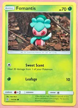 Fomantis~Cute Pokemon Cards~ Clay Art Collection~ Yuka Morii Gallery - Image 1