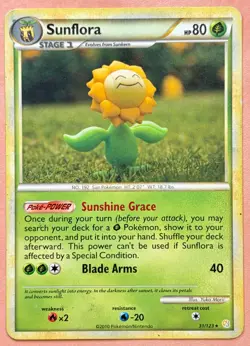 Sunflora~Cute Pokemon Cards~ Clay Art Collection~ Yuka Morii Gallery - Image 1