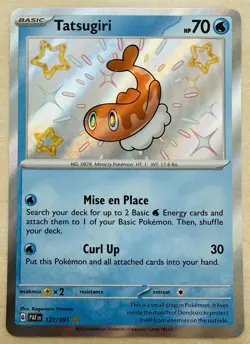Tatsugiri 127/091 - Paldean Fates Baby Shiny Rare Holo - Pokemon TCG Card [NM] - Image 1