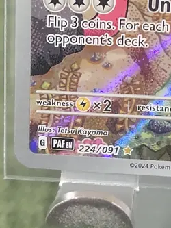 Wugtrio 224/092 PAF PALDEAN FATES POKEMON TCG CARD NM - Image 5
