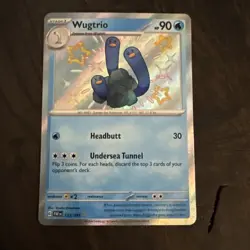 Wugtrio - 122/091 - Pokemon Paldean Fates Shiny Rare Card MINT - Image 1