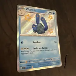 Wugtrio - 122/091 - Pokemon Paldean Fates Shiny Rare Card MINT - Image 3