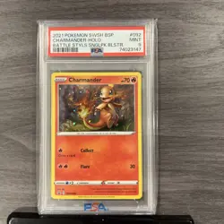 Charmander SWSH092 SWSH: Sword & Shield Promo Cards Holo - PSA 9 - Image 1
