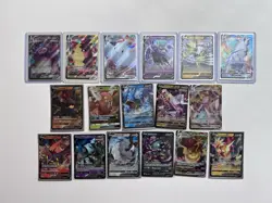 Pokemon GX, V & Vmax Card Lot | 17 Cards | Gyarados, Morpeko, Zeraora & More - Image 1