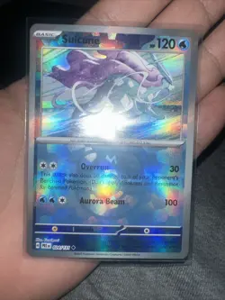 Pokemon Prismatic Evolutions Suicune #024 Masterball Reverse Holo Variant Card - Image 1