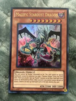 Yugioh Malefic Stardust Dragon JUMP-EN043 Ultra Rare Limited Edition NM - Image 1