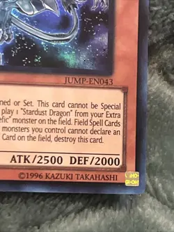 Yugioh Malefic Stardust Dragon JUMP-EN043 Ultra Rare Limited Edition NM - Image 4