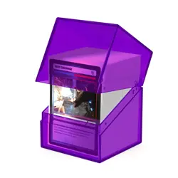 Ultimate Guard Clear Amethyst 100+ Boulder Standard Deck Case Card Box New mtg - Image 5
