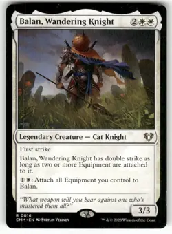 Balan, Wandering Knight 16 Rare Commander Masters Magic: The Gathering Near Mint - Image 1