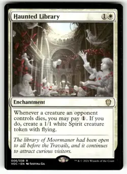 Haunted Library 6 Rare Commander: Innistrad: Crimson Vow Magic: The Gathering NM - Image 1