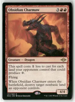 Obsidian Charmaw Regular R Modern Horizons 2 137 NM - Image 1