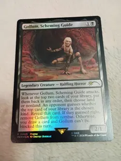 MTG Gollum, Scheming Guide #0003 Foil Rare Promo (PRM) - Image 1