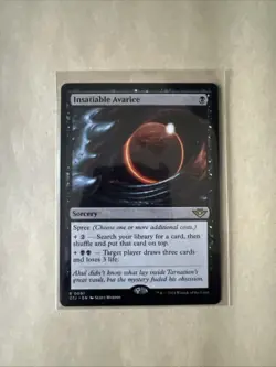 MTG Insatiable Avarice OTJ 0091 R NM Regular - Image 1