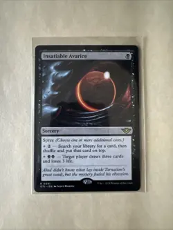 MTG Insatiable Avarice OTJ 0091 R NM Regular - Image 2
