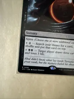 MTG Insatiable Avarice OTJ 0091 R NM Regular - Image 3