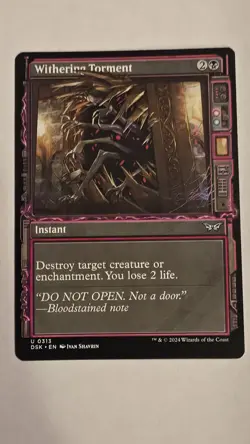 MTG: Duskmourn House of Horror - Withering Torment (Showcase) - Normal NM - Image 1