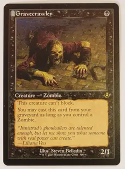 Gravecrawler -Retro Frame- Innistrad Remastered Regular Zombie INR 380 mtg NM/M - Image 1