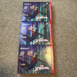 Lot of 3 Magic The Gathering Marvel's Spider Man Collector Booster Box - Image 1