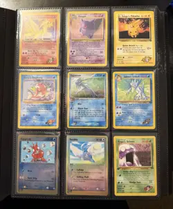 Pokemon Vintage & Modern Binder Collection Holos Rares, LP - NM/Mint 179 Cards - Image 1