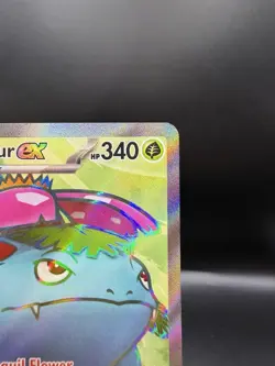 Venusaur ex 182/165 Scarlet & Violet: 151 Ultra Rare Full Art Holo Pokemon NM - Image 3