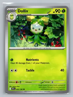 Pokemon TCG #022/182 Dolliv SV10: Destined Rivals Normal Near Mint - Image 1